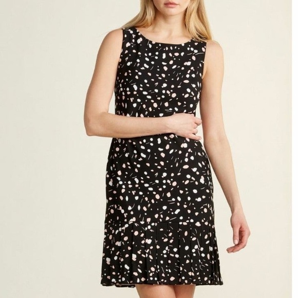 NWT DKNY dress pleated flounce hem sz 8 - Picture 1 of 9